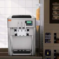Mașină-comercială-de-înghețată-soft-pe-blat-3-arome-panou-LCD-și-curățare-automată