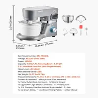 Mașină-multifuncțională-de-înghețată-și-mixer-planetar-1-7-L-6-viteze-și-timer-LED