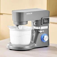 Mașină-multifuncțională-de-înghețată-și-mixer-planetar-1-7-L-6-viteze-și-timer-LED