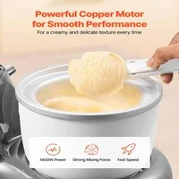 Mașină-multifuncțională-de-înghețată-și-mixer-planetar-1-7-L-6-viteze-și-timer-LED
