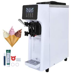 Mașină-compactă-pentru-înghețată-soft-10-L-h-o-singură-aromă-cu-control-LCD
