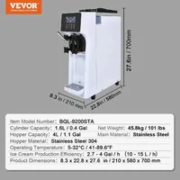 Mașină-compactă-pentru-înghețată-soft-10-L-h-o-singură-aromă-cu-control-LCD