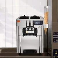 Mașină-profesională-de-înghețată-moale-de-blat-2200W-28L-h-3-arome-cu-control-LCD