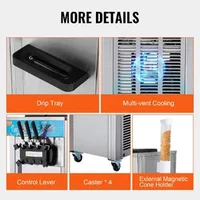 Mașină-profesională-pentru-înghețată-moale-21-31-l-h-3-arome-cu-panou-LCD-și-oțel-inoxidabil