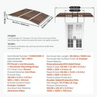 Copertină-din-policarbonat-pentru-ușă-de-intrare-100-x-150-cm-maro-cu-console-metalice