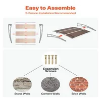 Copertină-maro-din-policarbonat-pentru-ușă-94-x-120-cm-console-ABS-și-protecție-UV