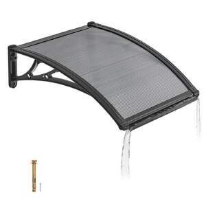 Copertină-gri-fumuriu-pentru-ușă-și-fereastră-60-x-60-cm-console-ABS-și-protecție-UV