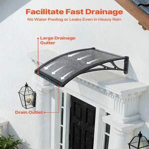 Copertină-gri-fumuriu-pentru-ușă-și-fereastră-60-x-60-cm-console-ABS-și-protecție-UV