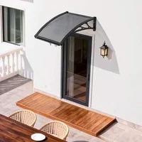 Copertină-gri-fumuriu-pentru-ușă-și-fereastră-60-x-60-cm-console-ABS-și-protecție-UV