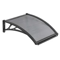 Copertină-gri-fumuriu-pentru-ușă-și-fereastră-60-x-60-cm-console-ABS-și-protecție-UV