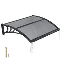 Copertină-pentru-ușă-din-policarbonat-gri-fumuriu-75-x-100-cm-console-ABS-și-protecție-UV
