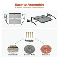 Copertină-pentru-ușă-din-policarbonat-gri-fumuriu-75-x-100-cm-console-ABS-și-protecție-UV