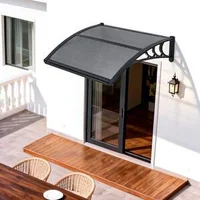Copertină-pentru-ușă-din-policarbonat-gri-fumuriu-75-x-100-cm-console-ABS-și-protecție-UV