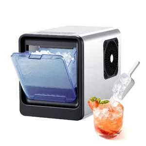 Mașină-de-gheață-pentru-mestecat-Nugget-Ice-tip-blat-15-kg-zi-cu-auto-curățare-tip-sertar