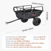 Remorcă-pentru-grădină-capacitate-de-încărcare-227-kg-volum-280-l