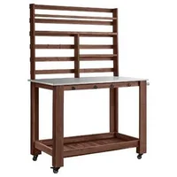 Masă-de-lucru-pentru-grădină-cu-blat-din-oțel-inoxidabil-115x66-cm-mobilă-maro