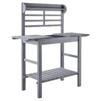 Masă-de-lucru-pentru-grădină-cu-chiuvetă-blat-reglabil-94-140-cm-gri
