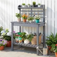 Masă-de-lucru-pentru-grădină-cu-chiuvetă-blat-reglabil-94-140-cm-gri