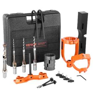Accesoriu-de-mortezat-pentru-mașina-de-găurit-de-banc-set-cu-4-burghie-cu-daltă-pentru-găuri-pătrate-ghidaj-de-poziționare-și-5-bucșe-pentru-îmbinări-în-lemn