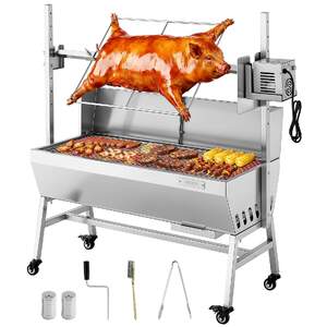 Grătar-cu-rotisor-electric-60-kg-7-niveluri-de-înălțime-oțel-inoxidabil