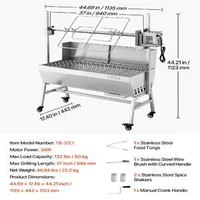Grătar-cu-rotisor-electric-60-kg-7-niveluri-de-înălțime-oțel-inoxidabil