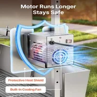 Grătar-cu-rotisor-electric-60-kg-7-niveluri-de-înălțime-oțel-inoxidabil