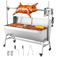 Grătar-cu-rotisor-electric-60-kg-4-niveluri-de-înălțime-oțel-inoxidabil