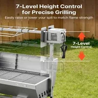 Grătar-cu-rotisor-electric-60-kg-4-niveluri-de-înălțime-oțel-inoxidabil
