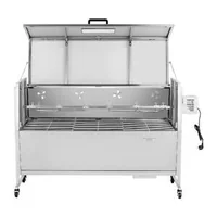 Grătar-cu-rotisor-electric-60-kg-4-niveluri-de-înălțime-oțel-inoxidabil