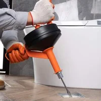 Șnec-de-curățare-canalizare-2-3m-cu-adaptor-pentru-bormașină-pentru-desfundarea-scurgerilor-chiuvetelor-de-bucătărie-și-baie-cu-furtun-protector-și-mănuși
