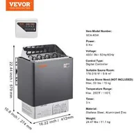 Sobă-electrică-pentru-saună-6-kW-control-digital-oțel-inoxidabil