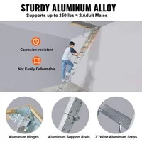 Scară-pliabilă-pentru-mansardă-capacitate-160-kg-prelungitor-multifuncțional-din-aluminiu-ușoară-și-portabilă