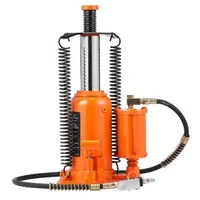Cric-hidropneumatic-tip-butelie-20-tone-construcție-complet-sudată-interval-de-ridicare-de-265-500-mm-mâner-pentru-acționare-manuală-și-pompă-pneumatică-pentru-autoturisme-pick-up-uri-și-camioane