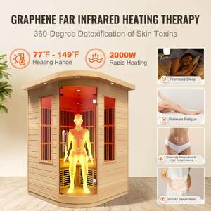 Saună-cu-infraroșu-pentru-două-persoane-1850-W-lemn-natural-spa-acasă
