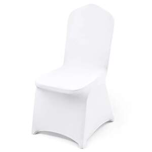 Huse-pentru-scaune-din-spandex-50-de-bucăți-mărime-universală-albe-cu-margine-frontală-dreaptă