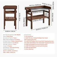 Masă-de-lucru-compactă-pentru-grădină-Stație-pentru-balcon-și-patio-78x38-cm
