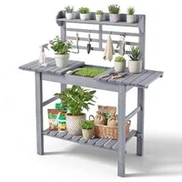 Masă-de-lucru-pentru-grădină-cu-chiuvetă-reglabilă-94-140-cm-gri