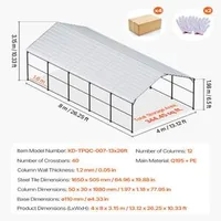 Adăpost-metalic-pentru-mașini-8x4x3-15-metri-garaj-alungit-și-robust