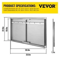 Ușă-dublă-de-acces-pentru-bucătărie-exterioară-și-grătar-finisaj-lustruit-83-X-55-cm