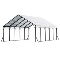 Copertină-metalică-pentru-automobile-5-8x7-5x3-77-metri-garaj-dublu-masiv-Heavy-Duty