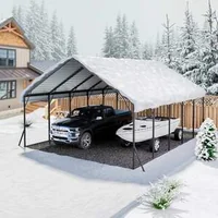 Copertină-metalică-pentru-automobile-5-8x7-5x3-77-metri-garaj-dublu-masiv-Heavy-Duty