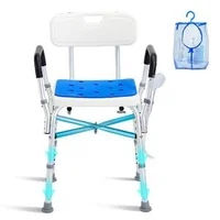 Scaun-de-baie-întărit-cu-spătar-și-cotiere-până-la-181-kg
