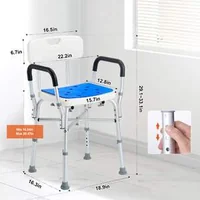 Scaun-de-baie-întărit-cu-spătar-și-cotiere-până-la-181-kg