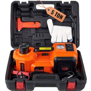 Cric-hidraulic-electric-de-podea-pentru-mașină-5-tone-12V-pompă-integrată-pentru-umflare-anvelope