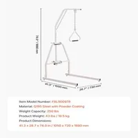 Trapez-de-sprijin-pentru-pat-cu-clemă-și-suport-de-podea-113-kg