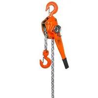 Palan-manual-cu-lanț-și-pârghie-capacitate-3-tone-5-8m-oțel-carbon-galvanizat-G80-cu-frână-cu-clichet-dublu-lanț-cu-ghidare-automată-și-cârlig-rotativ-la-360