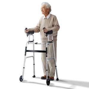 Cadru-de-mers-pliabil-2-în-1-cu-sprijin-pentru-antebrațe-cu-roți-reglabil