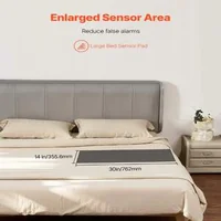 Sistem-de-alarmă-fără-fir-pentru-pat-cu-saltea-cu-senzor-și-pager