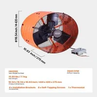 Ventilator-pentru-pod-Gable-Mount-Fan-40-6-cm-16-inchi-2940-CFM-cu-termostat-reglabil