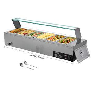 Bain-Marie-profesional-pentru-bufet-6-tăvi-1-3-cu-capac-din-sticlă